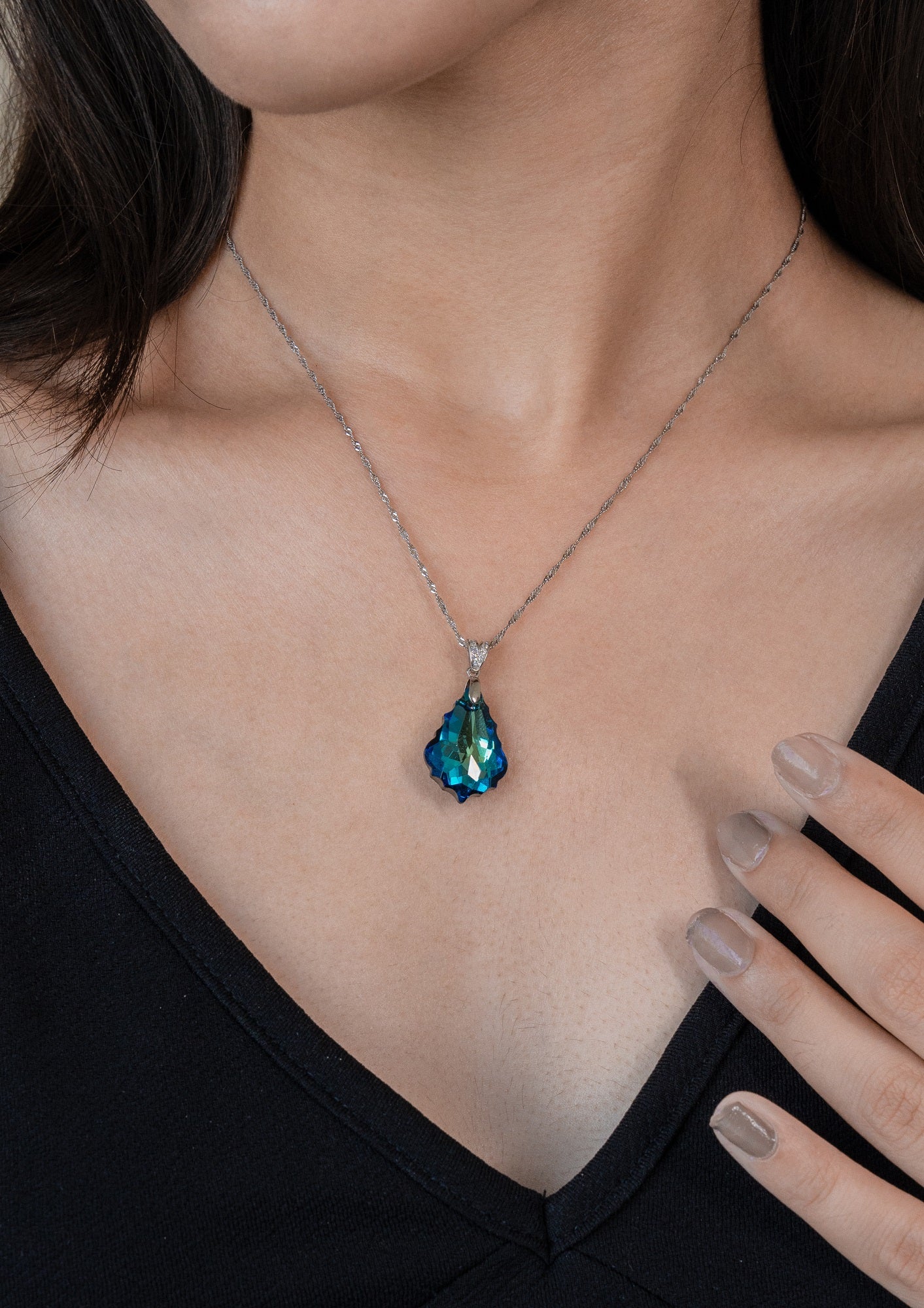 Ocean Rani Sterling Silver Chain Pendant